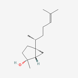 2D Lewis structure of cis-sesquisabinene hydrate