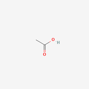2D Lewis structure of acetic acid