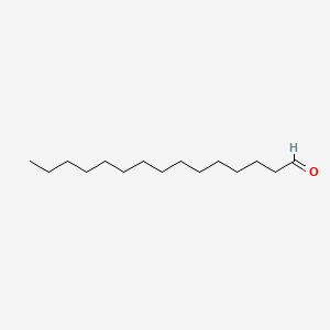 2D Lewis structure of pentadecanal