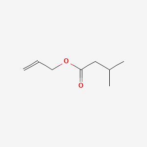 2D Lewis structure of allyl isovalerate