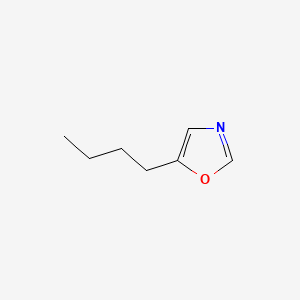 2D Lewis structure of 5-butyloxazole