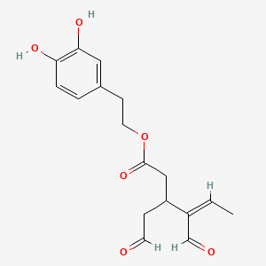 2D Lewis structure of oleacein