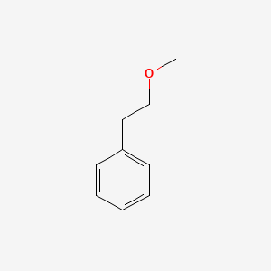2D Lewis structure of (2-methoxyethyl)benzene
