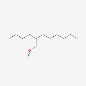 2D Lewis structure of 2-butyl-1-octanol