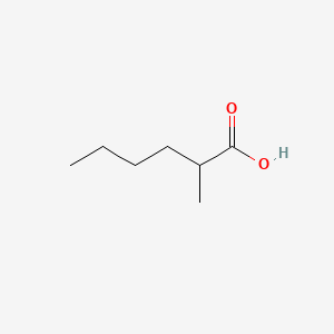 2D structure of 2-methylhexanoic acid