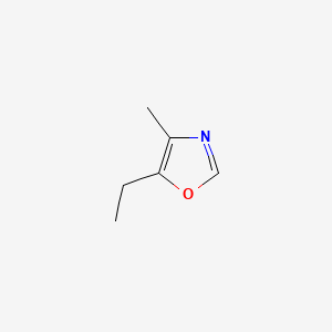 2D Lewis structure of 5-ethyl-4-methyloxazole