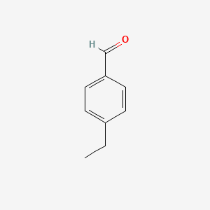 2D Lewis structure of 4-ethylbenzaldehyde