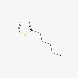 2D Lewis structure of 2-pentylthiophene