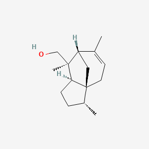 2D Lewis structure of 8-cedren-13-ol