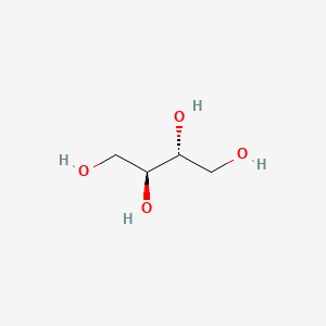 2D Lewis structure of erythritol