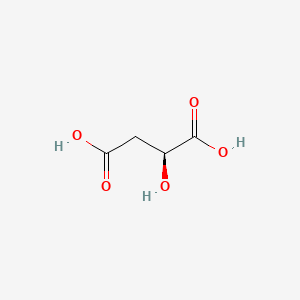 2D Lewis structure of l-malic acid