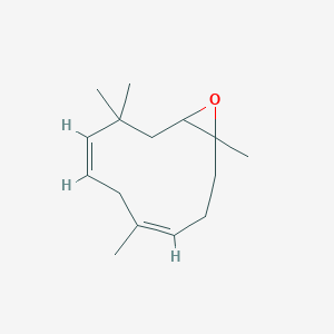 2D Lewis structure of humulene epoxide i