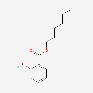 2D Lewis structure of hexyl salicylate