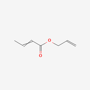 2D Lewis structure of allyl crotonate