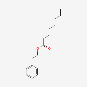 2D Lewis structure of phenethyl octanoate