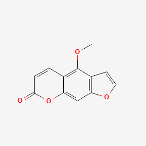 2D Lewis structure of bergapten