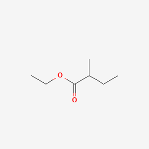 2D structure of ethyl 2-methylbutyrate