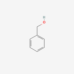 2D Lewis structure of benzyl alcohol