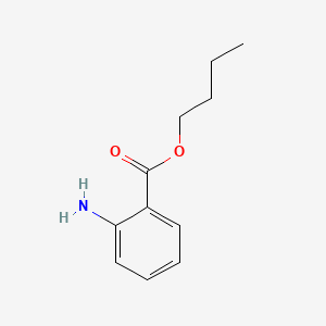 2D Lewis structure of butyl anthranilate