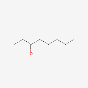 2D Lewis structure of 3-octanone