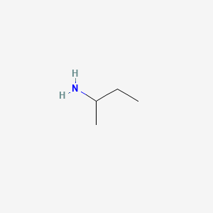 2D Lewis structure of sec-butylamine