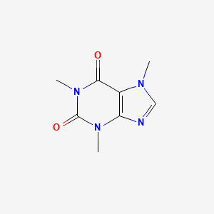 2D Lewis structure of caffeine