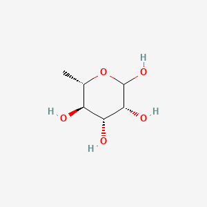 2D Lewis structure of l-rhamnose