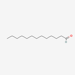 2D Lewis structure of tridecanal