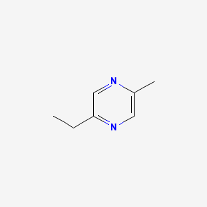 2D Lewis structure of 2-ethyl-5-methylpyrazine