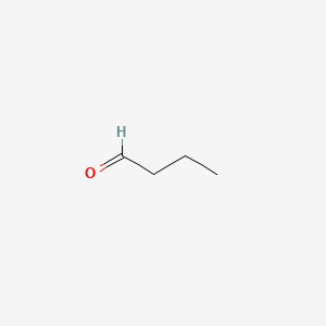 2D Lewis structure of butanal