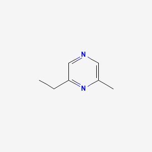2D Lewis structure of 2-ethyl-6-methylpyrazine