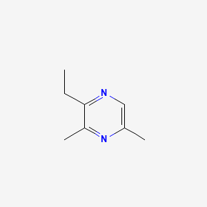 2D structure of 2-ethyl-3,5-dimethylpyrazine