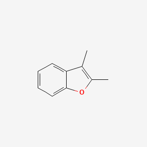 2D Lewis structure of 2,3-dimethylbenzofuran