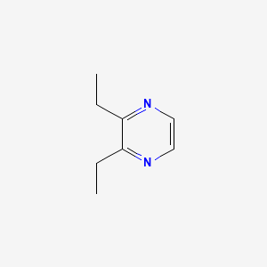 2D Lewis structure of 2,3-diethylpyrazine