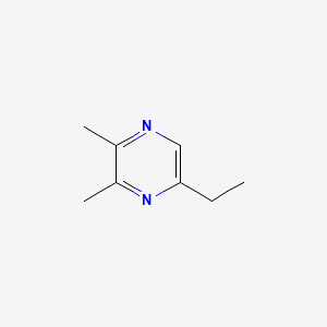 2D Lewis structure of 5-ethyl-2,3-dimethylpyrazine