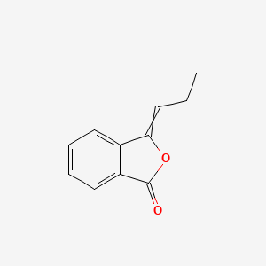 2D Lewis structure of 3-propylidenephthalide