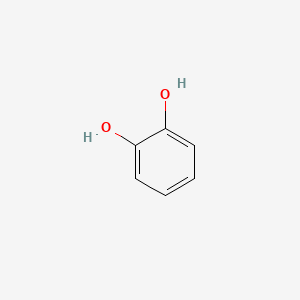 2D Lewis structure of 1,2-benzenediol