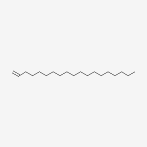 2D Lewis structure of 1-nonadecene