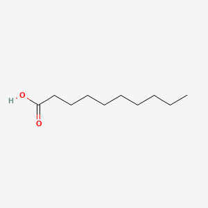 2D structure of decanoic acid