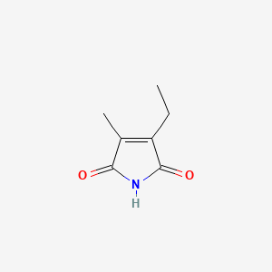 2D Lewis structure of 3-ethyl-4-methyl-1h-pyrrole-2,5-dione
