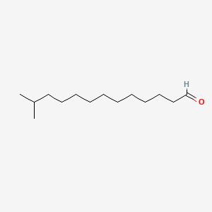 2D structure of 12-methyltridecanal