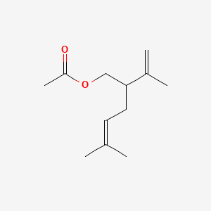 2D Lewis structure of lavandulyl acetate