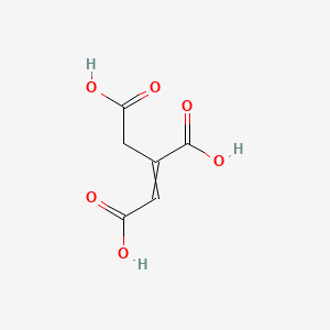 2D Lewis structure of aconitic acid
