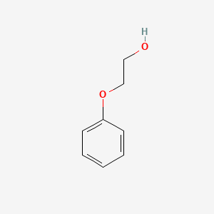 2D Lewis structure of 2-phenoxyethanol