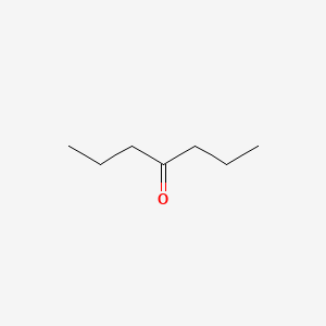 2D Lewis structure of 4-heptanone