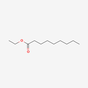 2D Lewis structure of ethyl nonanoate