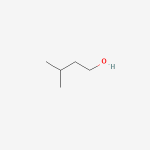 2D Lewis structure of 3-methyl-1-butanol