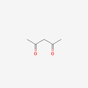 2D Lewis structure of 2,4-pentanedione