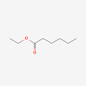 2D Lewis structure of ethyl caproate
