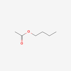2D Lewis structure of butyl acetate